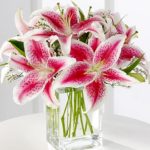 Stunning Pink Lily Bouquet chicago flower delivery