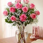 pink premium long stem roses